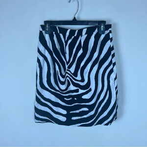 Escada Margaretha Ley Vintage Black and White Pencil Skirt Size 42 or US 10 B27
